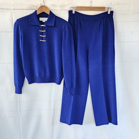 ST. John Royal Blue Suit Set